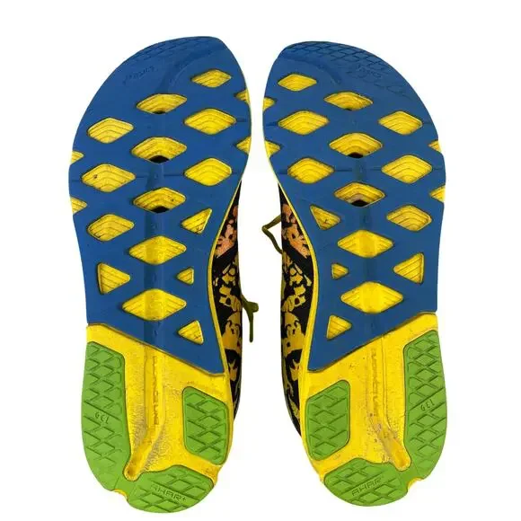 Asics Men's T307N GEL NoosaFAST Running Racing Shoe Black Green Yellow Red S 11 - Picture 9 of 10